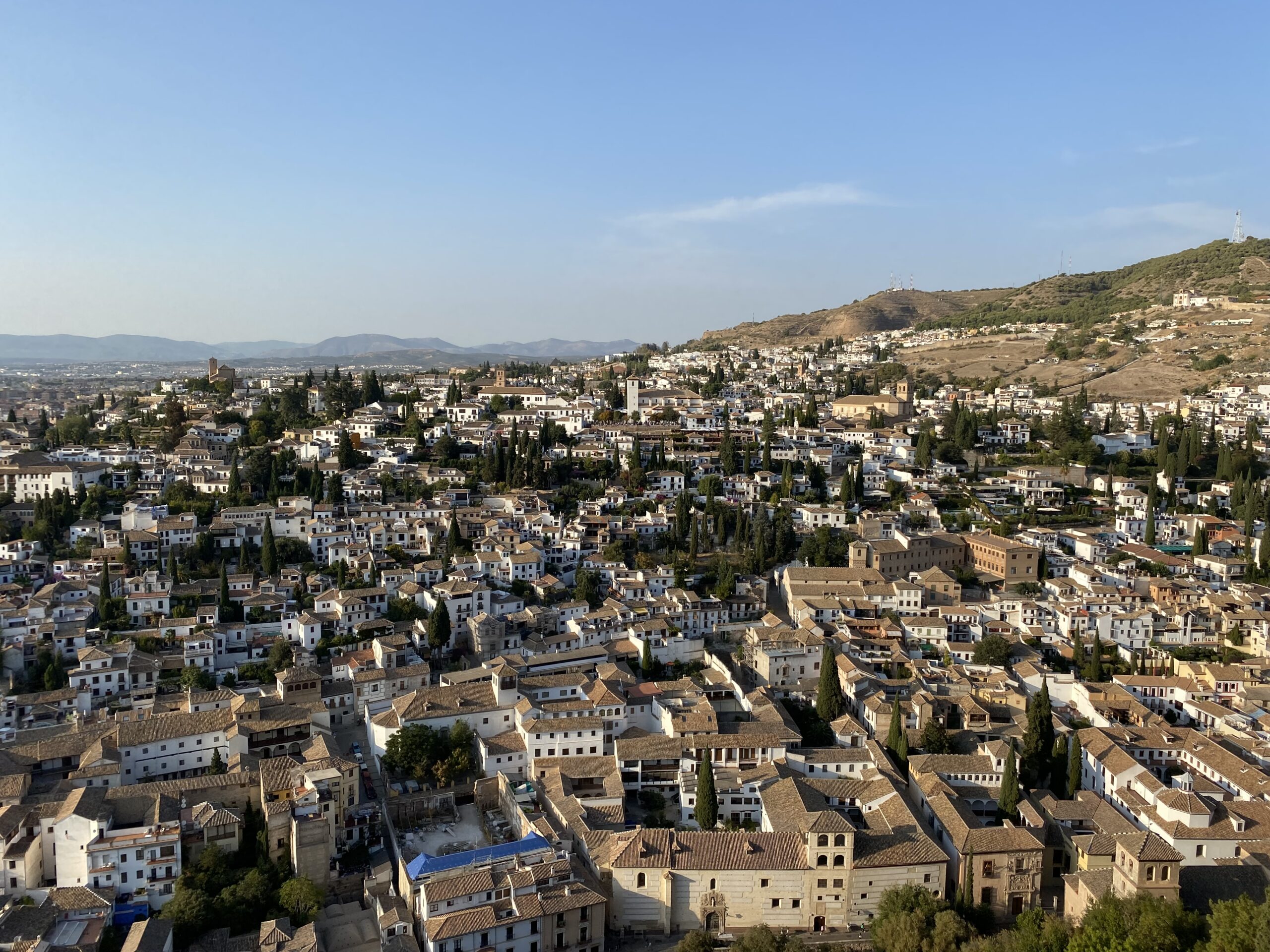 Bird's-eye view of Granada
