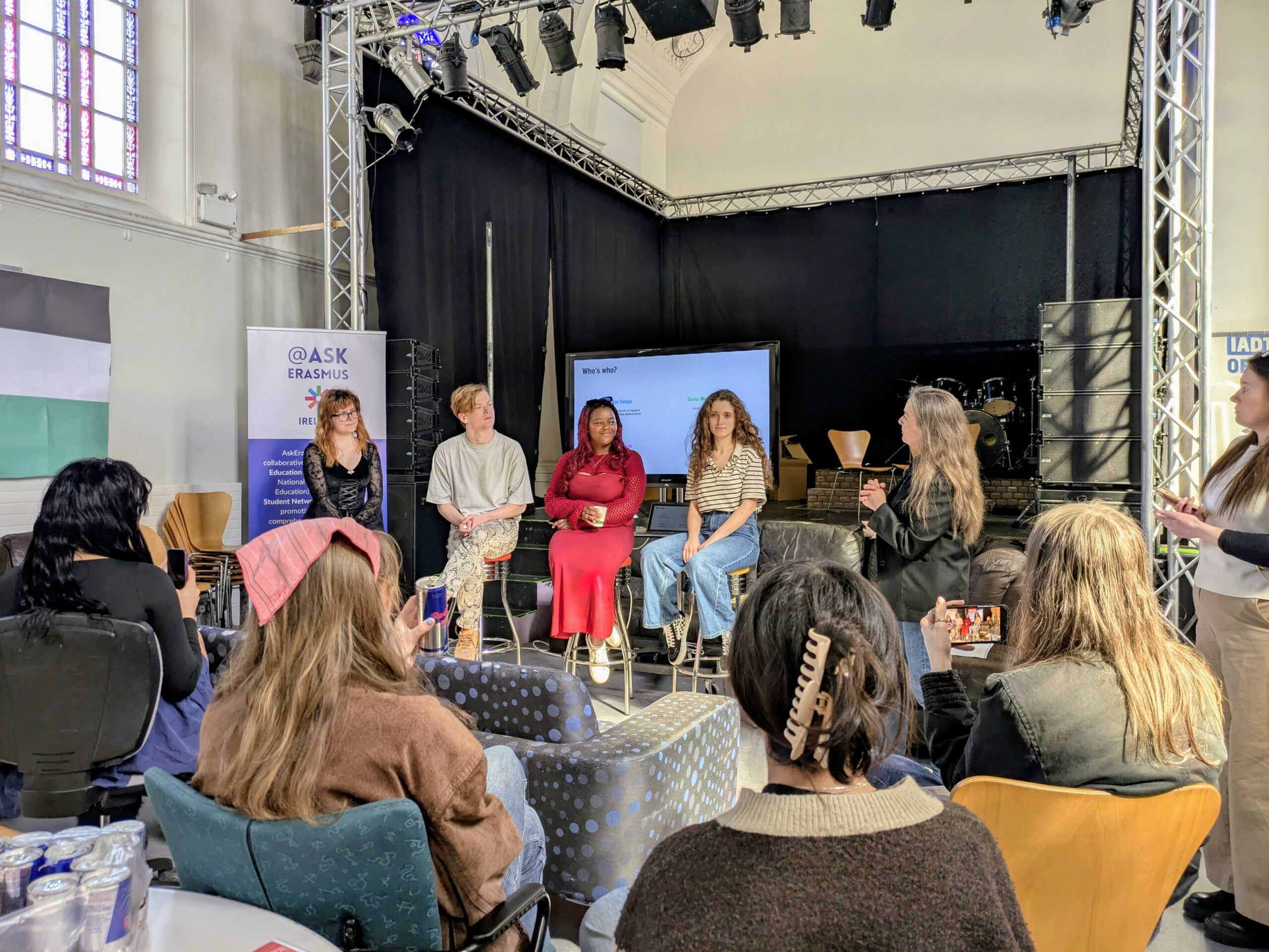 Panel of students at AskErasmus