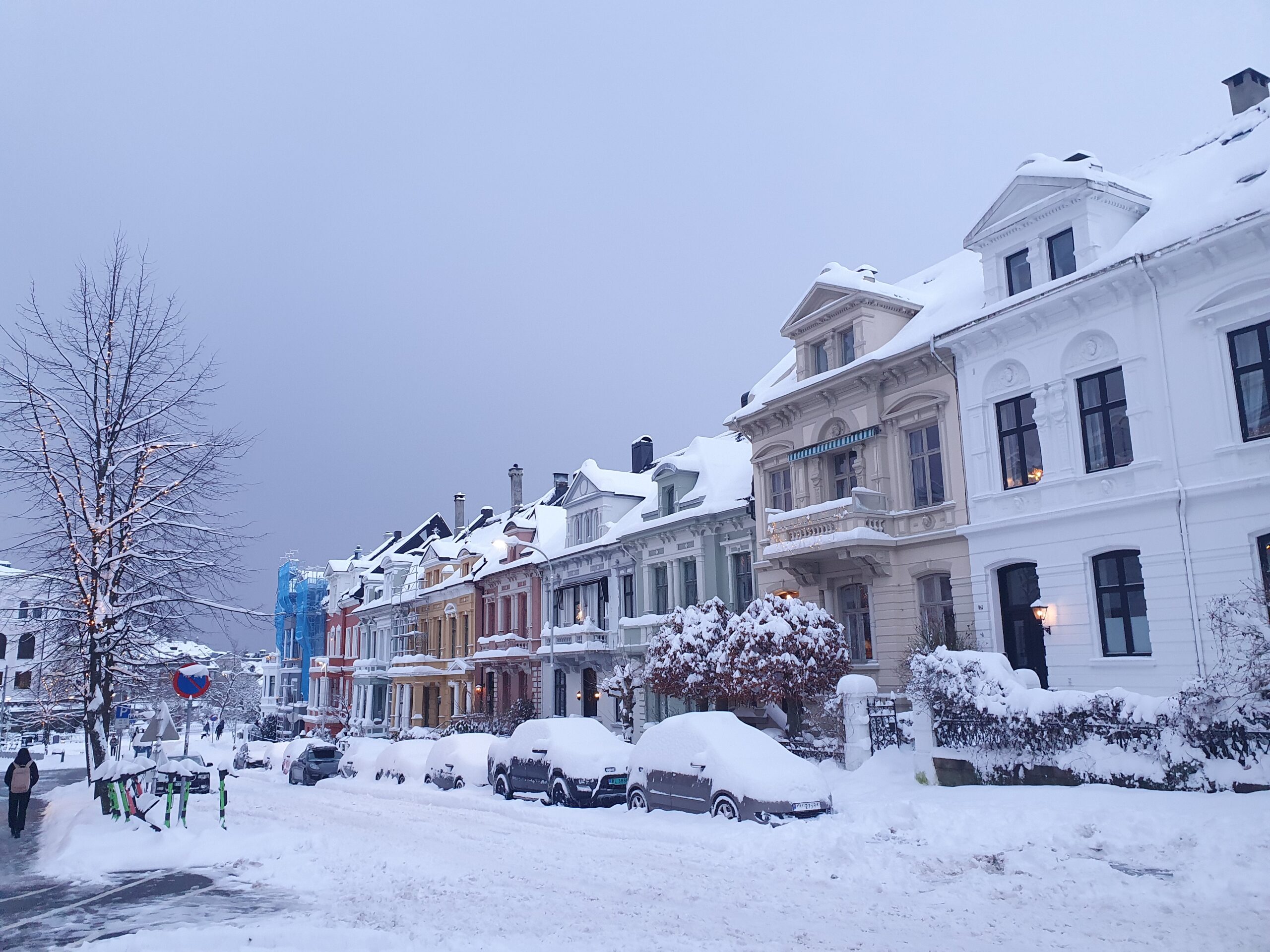 Bergen in snow