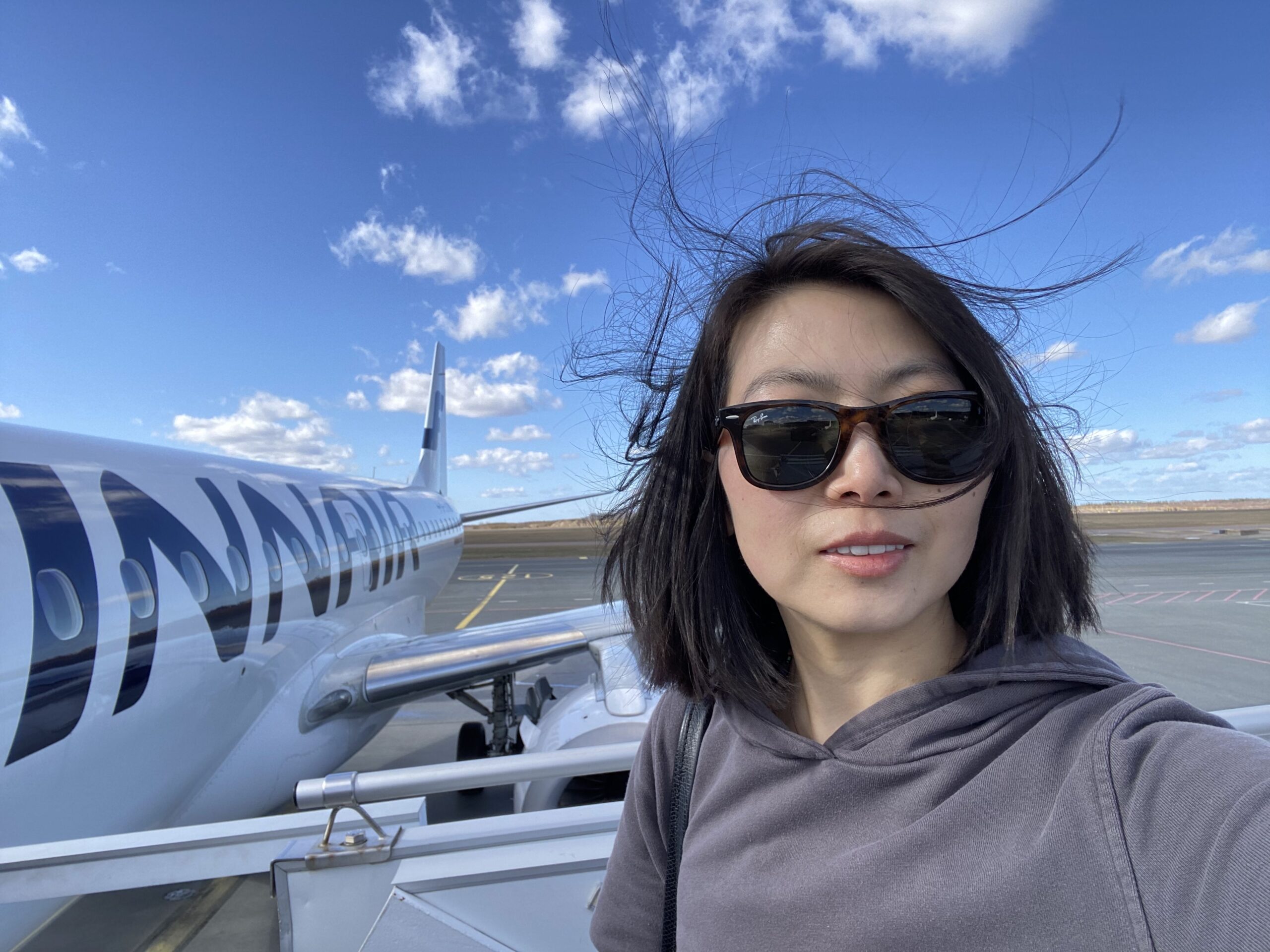 Boarding on Finland Airlines