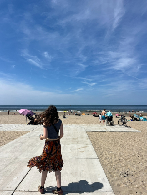 Paula at the beach