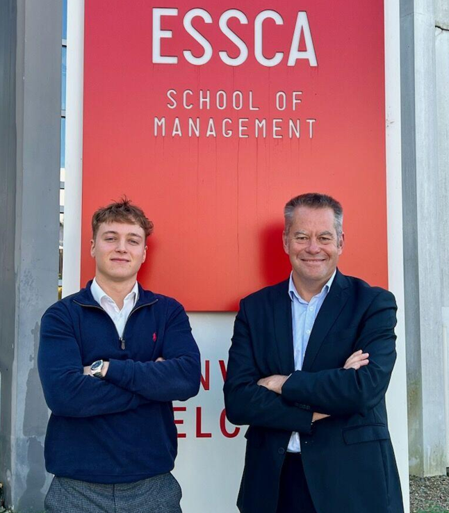 Lucas With Jean Charroin, Dean & CEO of ESSCA